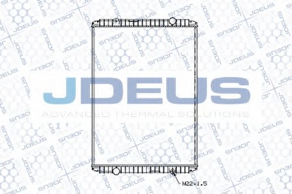 JDEUS 123M08B Радиатор охлаждения двигателя JDEUS для RENAULT TRUCKS