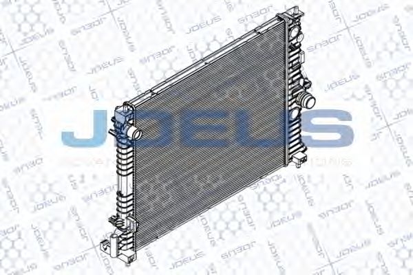 JDEUS RA0201170 Радиатор охлаждения двигателя для OPEL MOKKA