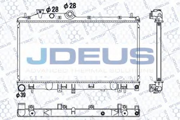 JDEUS 026M06 Радиатор охлаждения двигателя JDEUS для SUBARU