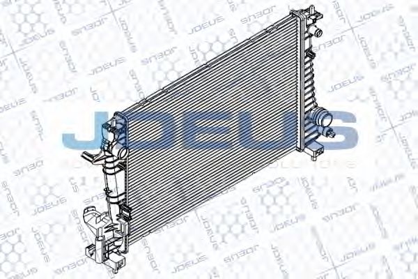 JDEUS RA0560030 Радиатор охлаждения двигателя JDEUS для CHEVROLET