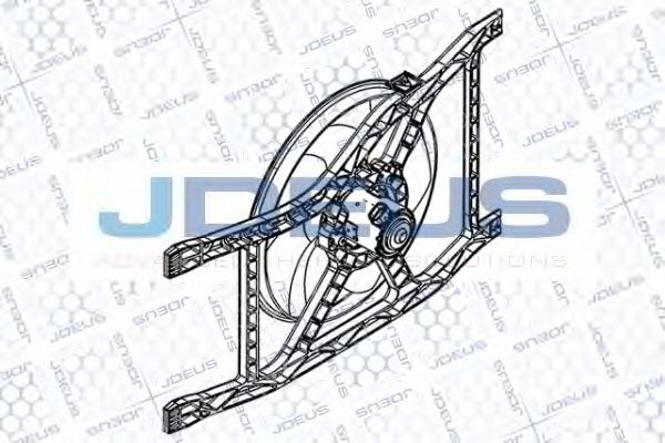 JDEUS EV879610 Вентилятор системы охлаждения двигателя для LANCIA