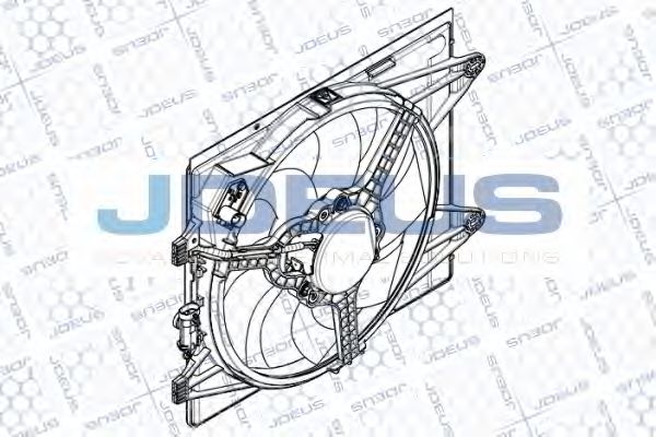 JDEUS EV899210 Вентилятор системы охлаждения двигателя для LANCIA