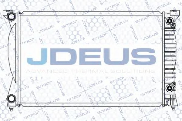 JDEUS 001M27 Радиатор охлаждения двигателя JDEUS для AUDI