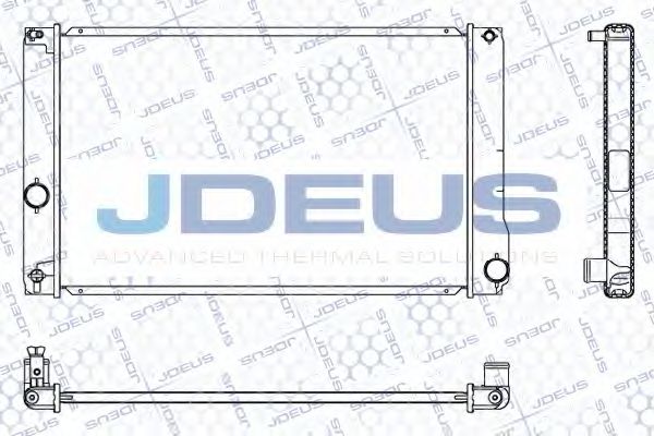 JDEUS 028M82 Радиатор охлаждения двигателя JDEUS для TOYOTA PRIUS