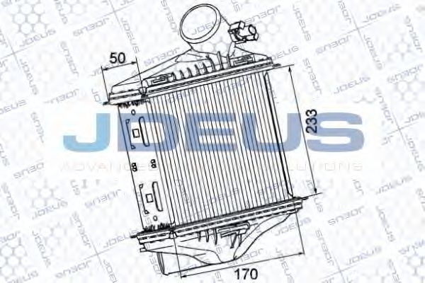JDEUS 817M84 Интеркулер для SMART FORTWO