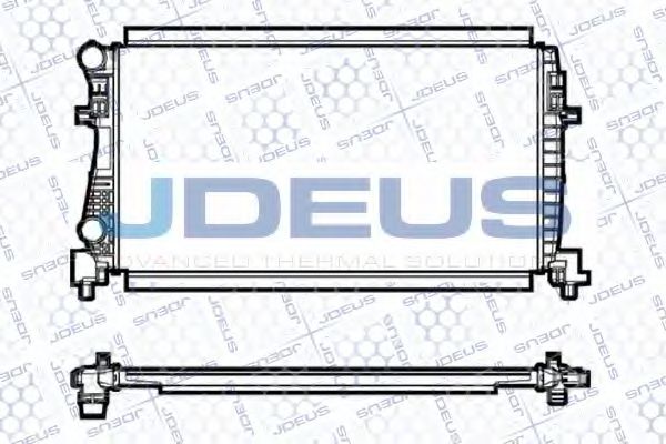 JDEUS 001M26 Радиатор охлаждения двигателя JDEUS 
