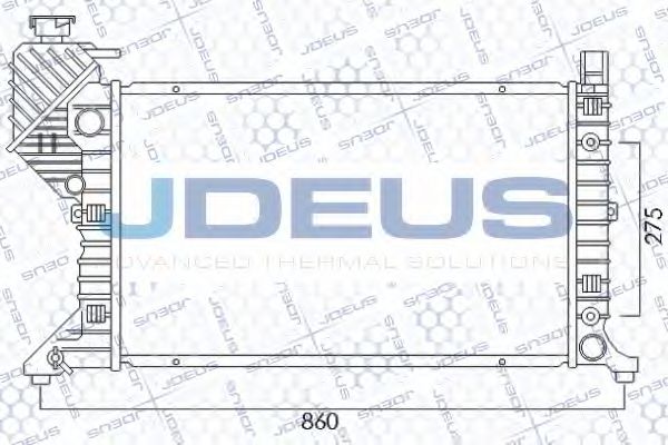 JDEUS 017M23 Радиатор охлаждения двигателя JDEUS для MERCEDES-BENZ