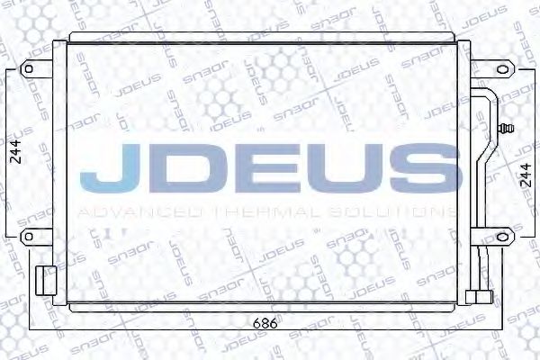 JDEUS 701M14 Радиатор кондиционера JDEUS 