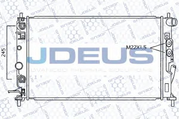 JDEUS 020M39 Радиатор охлаждения двигателя JDEUS для OPEL