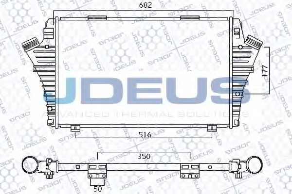 JDEUS 820M89A Интеркулер для CADILLAC