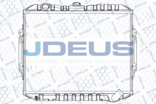 JDEUS 018M46 Радиатор охлаждения двигателя JDEUS для MITSUBISHI