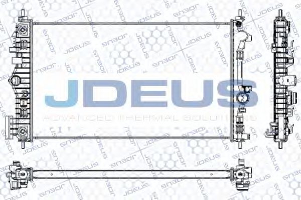 JDEUS RA0201120 Радиатор охлаждения двигателя JDEUS для SAAB