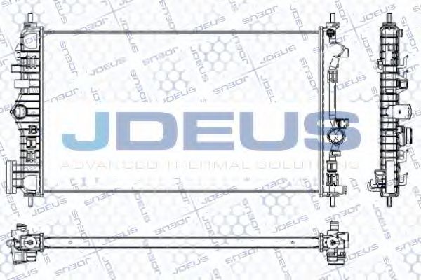 JDEUS RA0201130 Радиатор охлаждения двигателя JDEUS для SAAB