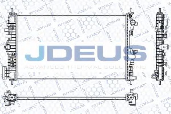 JDEUS RA0201150 Радиатор охлаждения двигателя JDEUS для SAAB