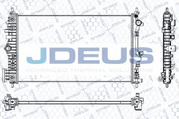 JDEUS RA0201160 Радиатор охлаждения двигателя JDEUS для SAAB