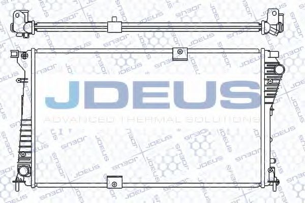 JDEUS 023M39 Радиатор охлаждения двигателя JDEUS для RENAULT