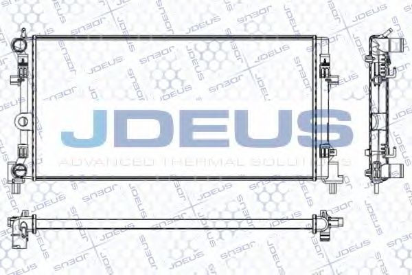 JDEUS RA0250130 Радиатор охлаждения двигателя JDEUS для SEAT