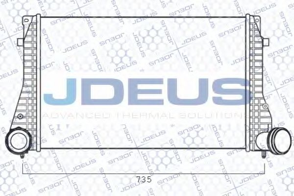 JDEUS 825M28A Интеркулер для SKODA