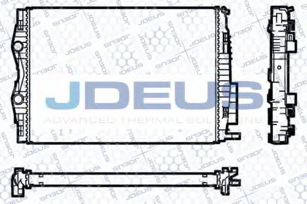 JDEUS 023M92 Радиатор охлаждения двигателя JDEUS для RENAULT