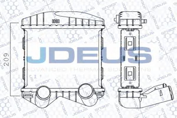 JDEUS 817M40A Интеркулер для SMART FORTWO