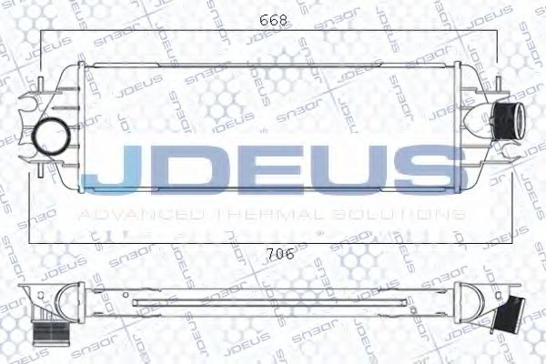 JDEUS 823M27A Интеркулер для RENAULT