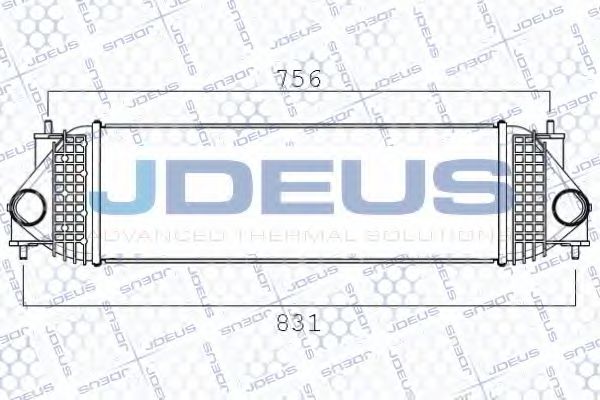 JDEUS 842M18A Интеркулер для SUZUKI