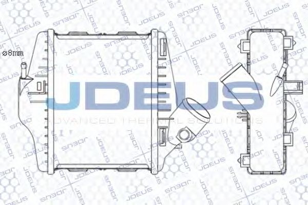 JDEUS 817M84A Интеркулер для SMART FORTWO