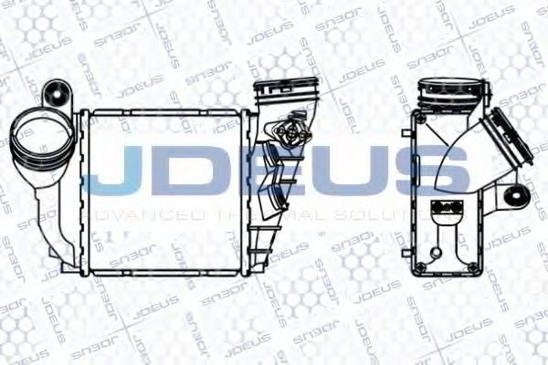 JDEUS 801M06A Интеркулер для SKODA