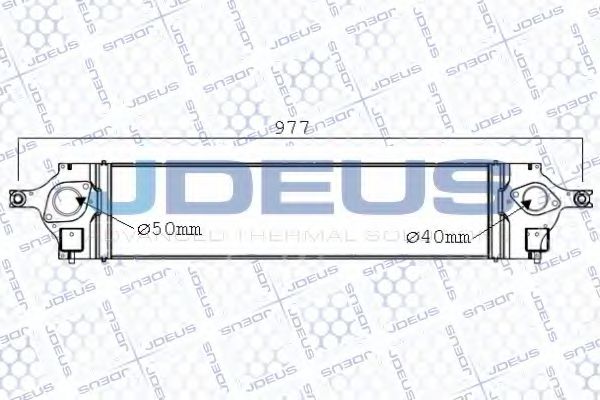 JDEUS 819M66A Интеркулер для RENAULT