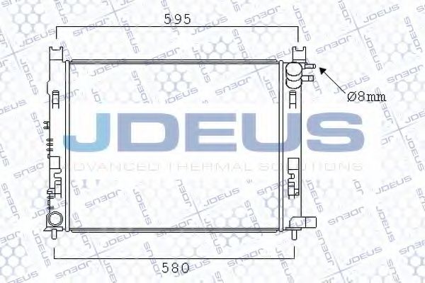 JDEUS 023M95 Радиатор охлаждения двигателя JDEUS для DACIA