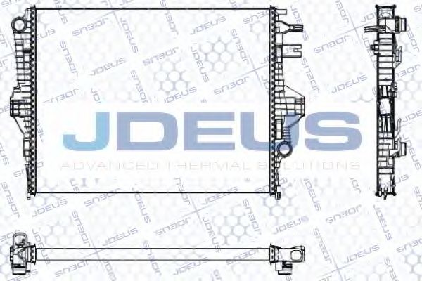 JDEUS 030M56 Радиатор охлаждения двигателя JDEUS для VOLKSWAGEN