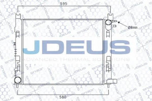 JDEUS 023M96 Радиатор охлаждения двигателя JDEUS для DACIA