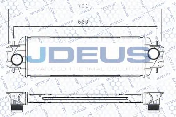 JDEUS 823M20A Интеркулер для RENAULT