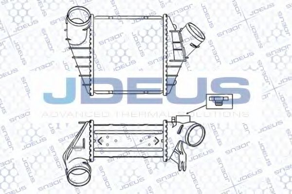 JDEUS 830M50A Интеркулер для VOLKSWAGEN BEETLE