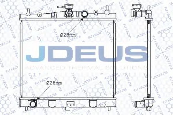 JDEUS 019M50 Радиатор охлаждения двигателя JDEUS для RENAULT