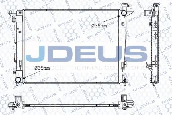 JDEUS 054M47 Радиатор охлаждения двигателя JDEUS для KIA