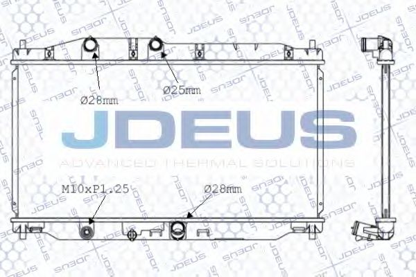 JDEUS 013M41 Радиатор охлаждения двигателя JDEUS 