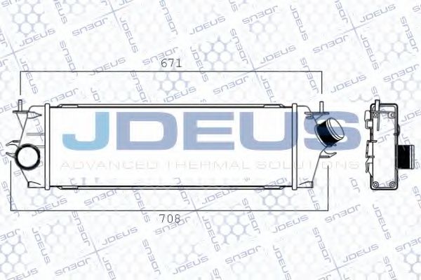 JDEUS 823M39A Интеркулер для RENAULT TRAFIC