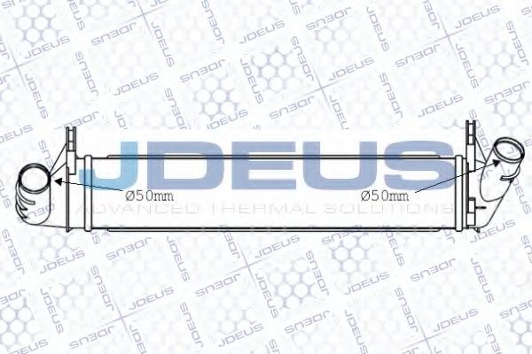 JDEUS 823M52A Интеркулер для DACIA