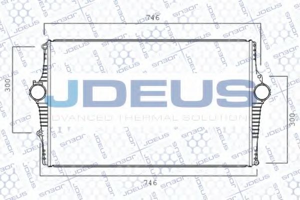 JDEUS 831M53A Интеркулер для VOLVO XC70