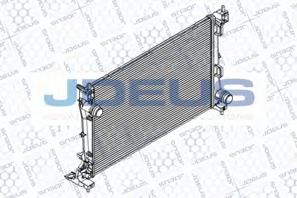 JDEUS RA0111430 Радиатор охлаждения двигателя для ALFA ROMEO MITO