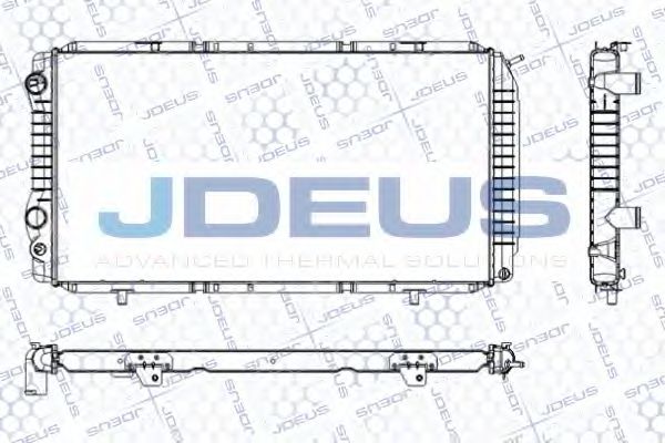 JDEUS RA0070059 Радиатор охлаждения двигателя JDEUS для FIAT