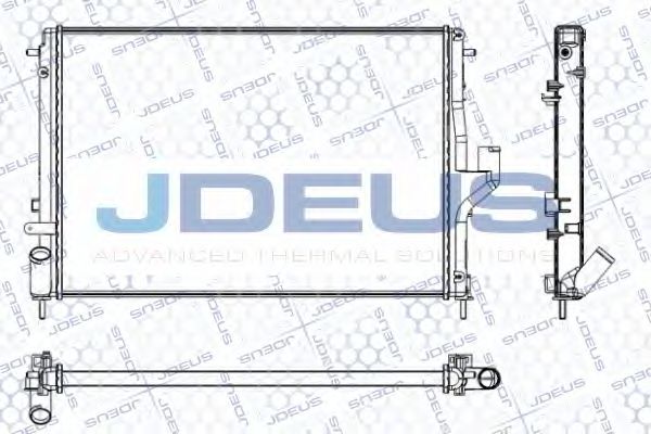 JDEUS RA0231050 Радиатор охлаждения двигателя для DACIA