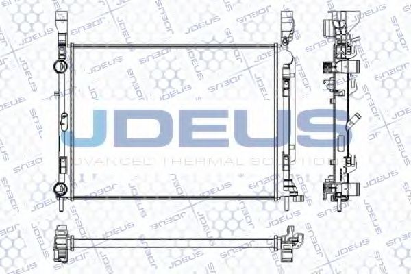 JDEUS RA0231080 Радиатор охлаждения двигателя для MERCEDES-BENZ CITAN