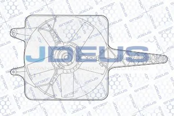 JDEUS EV02227 Вентилятор системы охлаждения двигателя JDEUS 
