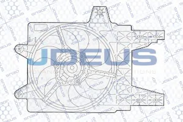 JDEUS EV02281 Вентилятор системы охлаждения двигателя JDEUS 