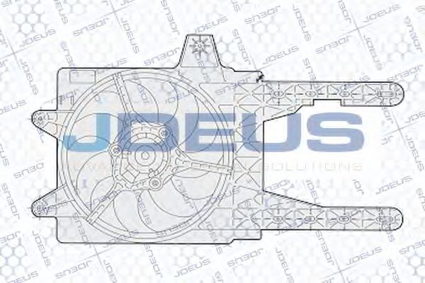 JDEUS EV02282 Вентилятор системы охлаждения двигателя JDEUS 