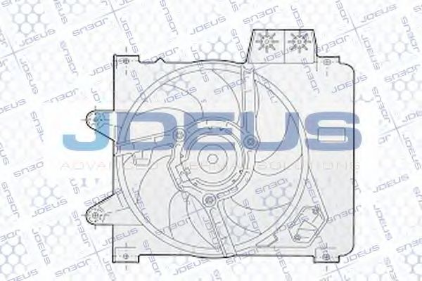 JDEUS EV02283 Вентилятор системы охлаждения двигателя JDEUS 