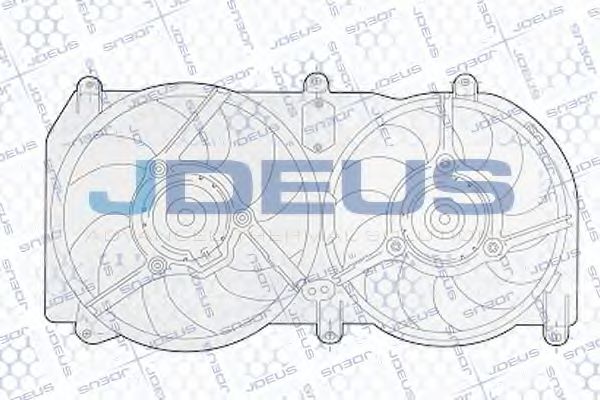 JDEUS EV02284 Вентилятор системы охлаждения двигателя JDEUS 
