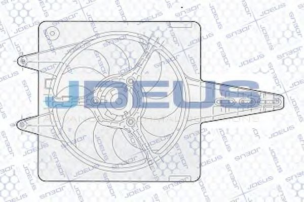 JDEUS EV02293 Вентилятор системы охлаждения двигателя JDEUS 